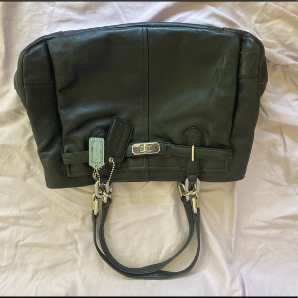 Coach Chelsea Jayden Black Leather Handbag Satchel Shoulder Bag - Picture 5 of 13